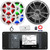 Infinity R3000 Wake Series Marine Bluetooth USB/AUX AM/FM Digital Media Stereo Receiver w/Adaptor Plate, 4x 8" 450W Max 2-Way RGB Speakers, 10" 600W Max Subwoofer, 5 Channel Amplifier w/Kit, Antenna