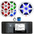 Infinity R3000 Wake Series Marine Bluetooth USB/AUX AM/FM Radio Digital Media Stereo Receiver w/Install Adaptor Plate, 4x 8" 450W Max RGB LED Speakers, 10" 900W Max RGB LED Subwoofer, Antenna, Wire