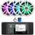 Infinity R3000 Wake Series Marine Bluetooth USB/AUX AM/FM Radio Digital Media Stereo Receiver w/Install Adaptor Plate, 4x 6.5" 225W Max Waterproof RGB LED White Speakers, Radio Antenna, Speaker Wire
