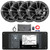 Infinity R3000 Wake Series Marine Bluetooth USB/AUX AM/FM Radio Digital Media Stereo Receiver w/Install Adaptor Plate, 4x 6.5" 225W Max 2-Way Chrome Speakers, 4-Channel Amplifier w/Kit, Radio Antenna