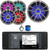 Infinity R3000 Wake Series Marine Bluetooth USB/AUX AM/FM Radio Digital Media Stereo Receiver w/Install Adaptor Plate, 4x 6.5" 225W Max RGB LED Titanium Speakers, 10" 750W Max Subwoofer, Antenna, Wire