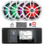 Infinity R3000 Wake Series Marine Bluetooth USB/AUX AM/FM Radio Digital Media Stereo Receiver w/Install Adaptor Plate, 4x 6.5" 225W Max RGB LED White Boat Speakers, 4-Channel Amplifier w/Kit, Antenna
