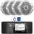 Infinity R3000 Wake Series Marine Bluetooth USB/AUX AM/FM Radio Digital Media Stereo Receiver w/Install Adaptor Plate, 4x 6.5" 180W Max Power Dual Cone Boat White Speakers, Radio Antenna, Speaker Wire