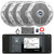 Infinity R3000 Wake Series Marine Bluetooth USB/AUX AM/FM Radio Digital Media Stereo Receiver w/Install Adaptor Plate, 4x 6.5" 180W Max Dual Cone Boat Speakers, 4-Channel Amplifier w/Kit, Antenna