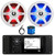 JBL R3500 Marine Bluetooth USB/AUX AM/FM Radio Weather-Resistant Digital Media Stereo Receiver w/Install Adaptor Plate, 2x 8" 450W Max 2-Way RGB LED Speakers with Grilles, 22" Antenna, Speaker Wire