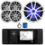 JBL R3500 Marine Bluetooth USB/AUX AM/FM Radio Weather-Resistant Digital Media Stereo Receiver w/Install Adaptor Plate, 4x 6.5" 225W Max Power 2-Way Speakers, 10" 750W Max Subwoofer, Antenna, Wire