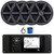 JBL R3500 Marine Bluetooth USB/AUX AM/FM Radio Weather-Resistant Digital Media Stereo Receiver w/Install Adaptor Plate, 4x 6.5" 100W Max Power 2-Way Boat Speakers, Radio Antenna, 50 Feet Speaker Wire