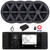JBL R3500 Marine Bluetooth USB/AUX AM/FM Radio Weather-Resistant Digital Media Stereo Receiver w/Install Adaptor Plate, 4x 6.5" 100W Max Power 2-Way Speakers, 4-Channel Amplifier w/Kit, Radio Antenna