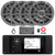 JBL R3500 Marine Bluetooth USB/AUX AM/FM Weather-Resistant Digital Media Stereo Receiver w/ Adaptor Plate, 4x 6.5" 180W Max Power Multi-Element Speakers, 4-Channel Amplifier w/Kit, Radio Antenna