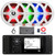 JBL R3500 Marine Bluetooth USB/AUX AM/FM Radio Weather-Resistant Digital Media Stereo Receiver w/Install Adaptor Plate, 4x 8" 450W Max 2-Way RGB LED Boat Speakers, 4-Channel Amplifier w/Kit, Antenna