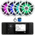 JBL R3500 Marine Bluetooth USB/AUX AM/FM Radio Weather-Resistant Digital Media Stereo Receiver w/Install Adaptor Plate, 4x 6.5" 225W Max Waterproof RGB LED White Speakers, Radio Antenna, Speaker Wire