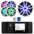 JBL R3500 Marine Bluetooth USB/AUX AM/FM Radio Weather-Resistant Digital Media Stereo Receiver w/Install Adaptor Plate, 4x 6.5" 225W Max RGB LED Speakers, 10" 750W Max RGB LED Subwoofer, Antenna, Wire