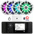 JBL R3500 Marine Bluetooth USB/AUX AM/FM Weather-Resistant Digital Media Stereo Receiver w/ Adaptor Plate, 4x 6.5" 225W Max Waterproof RGB LED White Boat Speakers, 4 Channel Amplifier w/Kit, Antenna