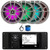 JBL R3500 Marine Bluetooth USB/AUX AM/FM Radio Weather-Resistant Digital Media Stereo Receiver w/Install Adaptor Plate, 4x 6.5" 226W Max RGB LED Titanium Boat Speakers, 22" Radio Antenna, Speaker Wire