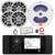 JBL R3500 Marine Bluetooth USB/AUX AM/FM Weather-Resistant Digital Media Stereo Receiver w/ Adaptor Plate, 4x 6.5" 225W Max 2-Way Speakers, 10" 750W Max Subwoofer, 5-Channel Amplifier w/Kit, Antenna