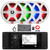 JBL R3500 Marine Bluetooth USB/AUX AM/FM Radio Weather-Resistant Digital Media Stereo Receiver w/Install Adaptor Plate, 4x 8" 450W Max Power 2-Way RGB LED Speakers, 4-Channel Amplifier w/Kit, Antenna
