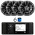 JBL R3500 Marine Bluetooth USB/AUX AM/FM Radio Weather-Resistant Digital Media Stereo Receiver w/Install Adaptor Plate, 4x 6.5" 225W Max 2-Way Chrome Boat Speakers, 22" Radio Antenna, Speaker Wire