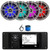 JBL R3500 Marine Bluetooth USB/AUX AM/FM Radio Weather-Resistant Digital Media Stereo Receiver w/Install Adaptor Plate, 4x 6.5" 225W Max Waterproof RGB LED Titanium Speakers, Antenna, Speaker Wire