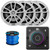 JBL AURA-BT-M Marine Bluetooth Compact High-Performance 2-Way Stereo Receiver, 4x Infinity Reference 622MW 6.5" 225 Watt Max Power High-Performance 2-Way Boat Speakers, 50 Feet 16 Gauge Speaker Wire
