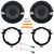 2x JVC CS-DR162 drvn DR Series 6.5" 300 Watt Max 2-Way Coaxial Car Audio Speakers w/6" to 6.75" Speaker Adapter, Speaker Wire Harness, Pry Tool Set (Bundle Fits Toyota/Lexus/Scion 1998-2025 Vehicles)
