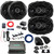 2x Kicker 43DSC6504 6.5" 240 Watt Max Power 2-Way Speakers, 2x 6x9" 360 Watt Max Power 3-Way Speakers w/Adapters, 2-Channel Class AB Amplifier w/Kit + Booster Kit with Power Block, DSP Harness, Wire