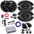 2x JVC CS-DR621 drvn DR Series 6.5" 300W Max Coaxial Speakers, 2x 6x9" 500W Max 3-Way Speakers w/Adapters, 4-Channel Amplifier w/Kit + Booster Kit with Quick Disconnect Power Block, DSP Harness, Wire