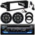 JVC KD-T720BT Single DIN Bluetooth USB/AUX CD Player AM/FM Radio Multimedia Stereo Receiver w/Install Kit, 2x 6.5" 120W Max 4 Ohm Speakers w/Adapters, Handlebar Control Interface (1998-2013 HD)