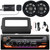 JVC KD-T925BTS Single DIN Bluetooth USB/AUX CD Player AM/FM SiriusXM Ready Receiver w/Install Kit, 2x 6.5" 120W Max Speakers, Amplifier Booster Kit, Satellite Vehicle Tuner Kit, Handlebar Controls