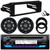JVC KD-T92MBS Single DIN Marine Bluetooth MotorSports USB/AUX CD Player AM/FM Radio Stereo Receiver w/Install Kit, 2x 6.5" 120W Max Weather-Proof Coaxial Speakers w/Adapters (Bundle Fits 1998-2013 HD)