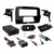 JVC KD-X38MBS Single DIN Marine MotorSports Bluetooth USB/AUX LED AM/FM Radio Stereo Receiver W/Complete Install Kit + Handlebar Control Interface, 2x 6.5" 300W Max 2-Way Coaxial Speakers W/Adapters