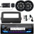 JVC KD-X38MBS Single DIN Marine MotorSports Bluetooth USB/AUX AM/FM Stereo Receiver w/Install Kit, 2x 6.5" 120W Max Speakers, Amplifier Booster Kit, Satellite Vehicle Tuner Kit, Handlebar Controls