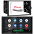 JVC KW-M690BW 6.8" Capacitive Monitor Single DIN Bluetooth USB/MP3 Player Digital Media Shallow Chassis Multimedia Receiver, Double DIN Install Kit, Wiring Harness, Antenna Adapter (Fits 2000-2008)
