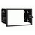 JVC KW-M690BW 6.8" Capacitive Monitor Single DIN Bluetooth USB/MP3 Player Digital Media Shallow Chassis Multimedia Receiver, Double DIN Install Kit, Wiring Harness, Antenna Adapter (Fits 2000-2008)