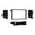 JVC KW-M690BW 6.8" Capacitive Monitor Single DIN Bluetooth USB/MP3 Player Digital Media Shallow Chassis Multimedia Receiver, Stereo Installation Multi Kit, Rear View Camera, Antenna Adapter