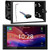 JVC KW-M695BW 6.8" Single DIN Bluetooth USB/MP3 Player Digital Media Shallow Chassis Multimedia SiriusXM Ready Receiver, Double DIN Install Dash Kit, Wiring Harness, Antenna Adapter (Fits 1994-2012)