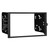 JVC KW-M695BW 6.8" Single DIN Bluetooth USB/MP3 Player Digital Media Shallow Chassis Multimedia SiriusXM Ready Receiver, Double DIN Install Dash Kit, Wiring Harness, Antenna Adapter, Radio Antenna
