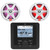 JBL JAM5000N Marine Bluetooth USB/AUX AM/FM Radio Gauge Style Digital Media Receiver, 2x JBL JBLMARSPKCB772 7.7" 255 Watt Max Power 2-Way RGB LED Boat Audio Black Speakers w/White + Gray Grilles