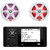 JBL R3500 4" LCD Screen Marine Bluetooth USB/AUX AM/FM Radio Weather-Resistant Digital Media Stereo Receiver, 2x 7.7" 255 Watt Max Power 2-Way RGB LED Boat Audio Black Speakers w/White + Gray Grilles