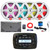 Infinity Marine PRV250 Marine Bluetooth AM/FM Radio Digital Media Black Stereo Receiver, 4x 7.7" 255W Max 2-Way RGB LED Black Speakers w/Grilles, 4-Channel Amplifier w/Kit, USB Adapter, Antenna, Wire