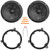 2x JBL Stage3 68CF 6.5" 760 Watt Max Power 2-Way Component Car Audio Speakers, 2x 6" to 6.75" Speaker Adapters, Speaker Harness, Pry Tool Set (Bundle Fits Select 1995-Up Chrysler Multi Vehicles)
