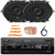 Infinity Alpha 100 Single DIN Bluetooth USB/AUX SD MP3 Player FM Radio Digital Media Car Audio Receiver, 2x 6x8" 560W Max 2-Way Coaxial Automotive Speakers, Speaker Wire, Radio Antenna, Pry Tool Set