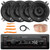 Infinity Alpha 100 Single DIN Bluetooth USB/AUX SD MP3 Player FM Radio Digital Media Car Audio Receiver, 4x 4" 400 Watt Max 2-Way Coaxial Automotive Speakers, Speaker Wire, Radio Antenna, Pry Tool Set