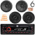 JBL Celebrity100 Single DIN Bluetooth USB/AUX SD/MP3 FM Radio High Power Car Audio Stereo Receiver, 2x 6.5" 760W Max Component Speakers, 2x 6.5" 560W Max Coaxial Speakers, Wire, Antenna, Pry Tool Set