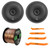 2x JBL STAGE3 68 6.5" 560 Watt Max Power Coaxial Car Audio Speakers With Grille, 2x 6.5" Adjustable Speaker Baffle, Pry Tool Set, 50 Feet 16 Gauge Speaker Wire