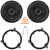 2x JBL Stage3 68MF 6.5" 560 Watt Max Power 3-Way Car Audio Speakers, 2x 6" to 6.75" Speaker Adapters, Speaker Harness, Pry Tool Set (Bundle Fits Select 1995-Up Chrysler Multi Vehicles)