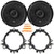 2x JBL Stage3 68F 6.5" 560 Watt Max Power 2-Way Coaxial Car Audio Speakers, 2x 6” to 6.75” Speaker Mounting Adapters, 4-Piece Car Door Trim Panel Dash Stereo Radio Installer Removal Pry Tool Set