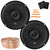 2x JBL Stage3 68F 6.5" 560 Watt Max Power 2-Way Coaxial Car Audio Speakers, 2x Speaker Sound Deadening Material For Car Speakers, Speaker Wire, Pry Tool Set