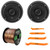 2x JBL Stage3 68F 6.5" 560 Watt Max Power 2-Way Coaxial Car Audio Speakers, 2x 6.5" Adjustable Speaker Baffle, Pry Tool Set, 50 Feet 16 Gauge Speaker Wire