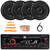 JBL Celebrity100 Single DIN Bluetooth USB/AUX SD/MP3 FM Radio High Power Meshless Car Audio Stereo Receiver, 4x 6.5" 560W Max Power 2-Way Automotive Speakers, Speaker Wire, Radio Antenna, Pry Tool Set