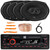 JBL Celebrity100 Single DIN Bluetooth USB/AUX SD/MP3 FM Radio High Power Meshless Car Audio Stereo Receiver, 4x 6x9" 640W Max Power 3-Way Automotive Speakers, Speaker Wire, Radio Antenna, Pry Tool Set